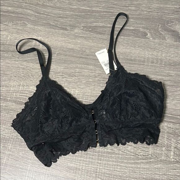 New Aerie Sunkissed Lace Triangle Bralette - Picture 1 of 3